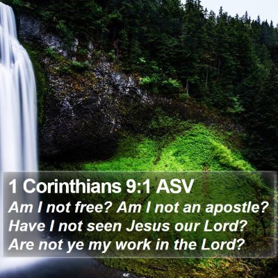 1 Corinthians 9:1 ASV Bible Verse Image