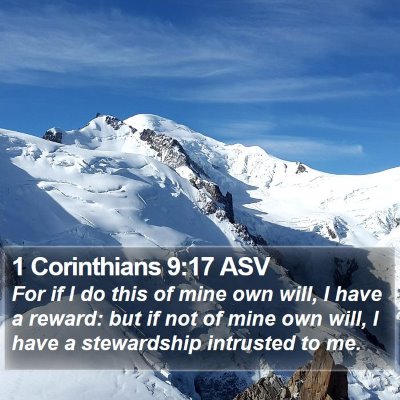 1 Corinthians 9:17 ASV Bible Verse Image