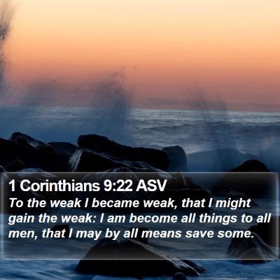 1 Corinthians 9:22 ASV Bible Verse Image