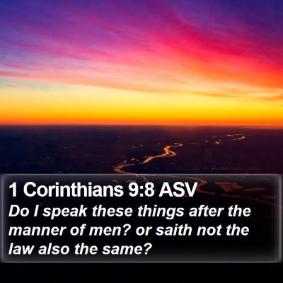 1 Corinthians 9:8 ASV Bible Verse Image