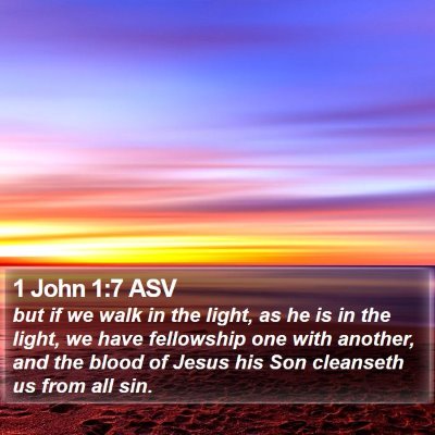 1 John 1:7 ASV Bible Verse Image