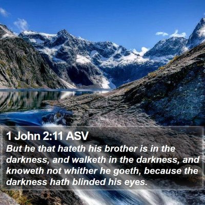 1 John 2:11 ASV Bible Verse Image