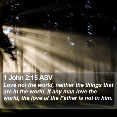 1 John 2:15 ASV Bible Verse Image