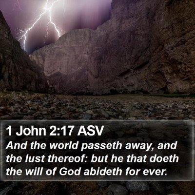 1 John 2:17 ASV Bible Verse Image
