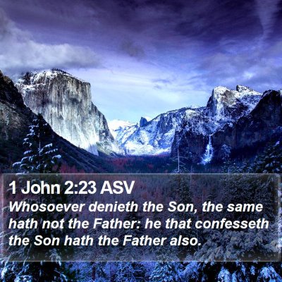 1 John 2:23 ASV Bible Verse Image