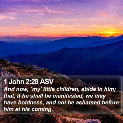 1 John 2:28 ASV Bible Verse Image