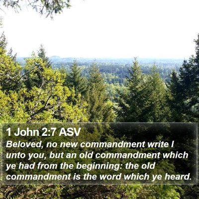 1 John 2:7 ASV Bible Verse Image