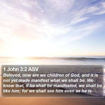 1 John 3:2 ASV Bible Verse Image