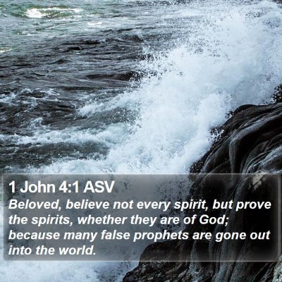 1 John 4:1 ASV Bible Verse Image