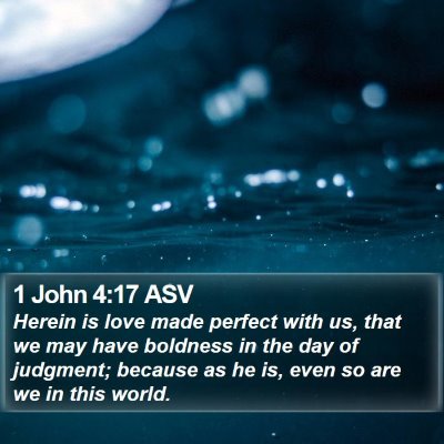 1 John 4:17 ASV Bible Verse Image