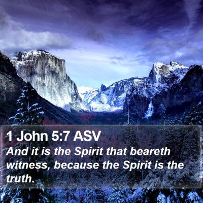 1 John 5:7 ASV Bible Verse Image