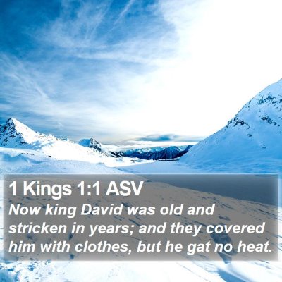 1 Kings 1:1 ASV Bible Verse Image