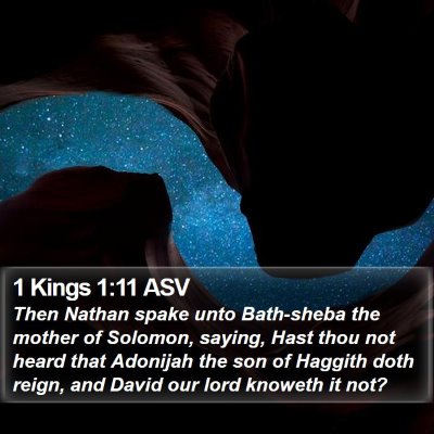 1 Kings 1:11 ASV Bible Verse Image