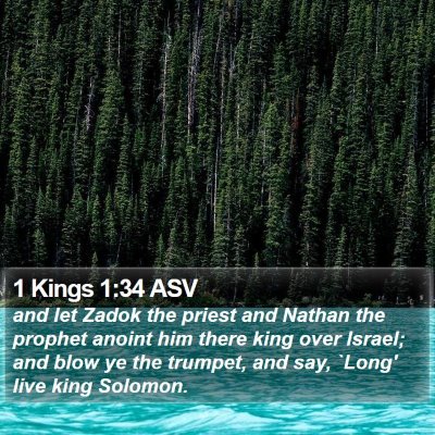 1 Kings 1:34 ASV Bible Verse Image