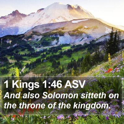 1 Kings 1:46 ASV Bible Verse Image