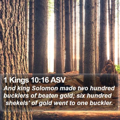 1 Kings 10:16 ASV Bible Verse Image