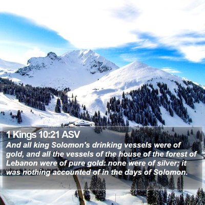 1 Kings 10:21 ASV Bible Verse Image