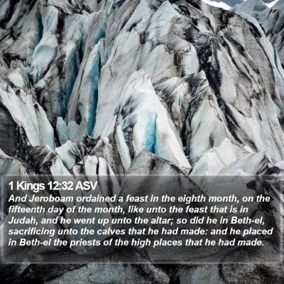 1 Kings 12:32 ASV Bible Verse Image