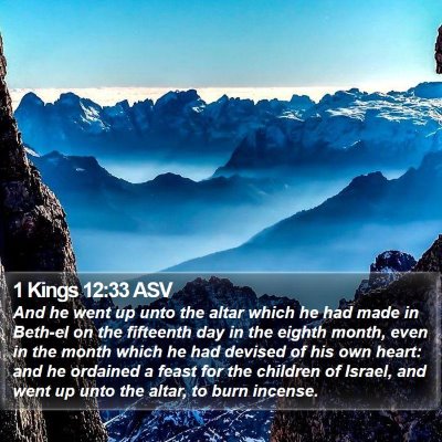 1 Kings 12:33 ASV Bible Verse Image