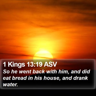 1 Kings 13:19 ASV Bible Verse Image