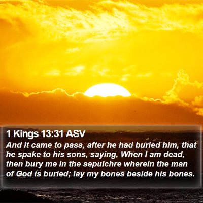 1 Kings 13:31 ASV Bible Verse Image