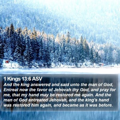 1 Kings 13:6 ASV Bible Verse Image