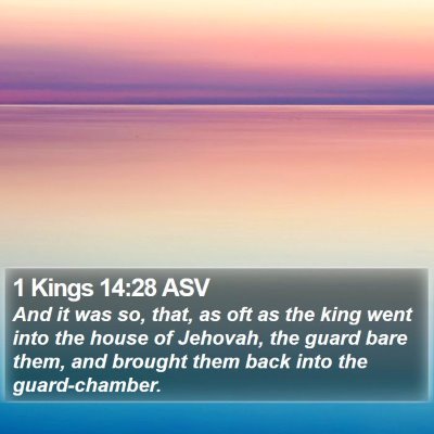 1 Kings 14:28 ASV Bible Verse Image
