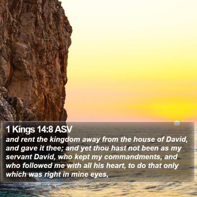 1 Kings 14:8 ASV Bible Verse Image