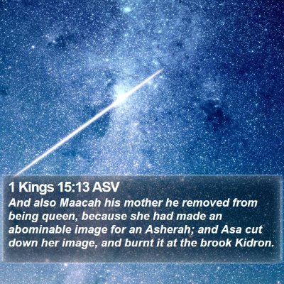 1 Kings 15:13 ASV Bible Verse Image