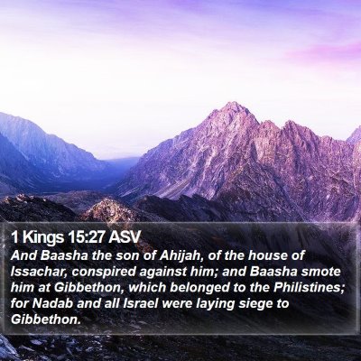 1 Kings 15:27 ASV Bible Verse Image