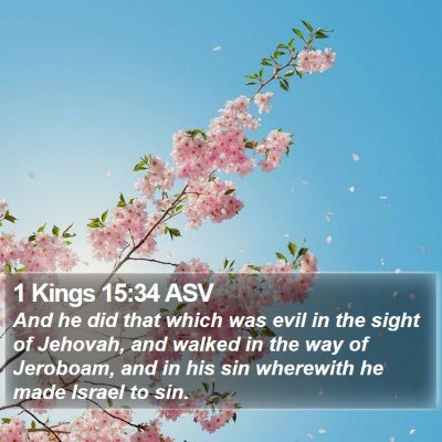 1 Kings 15:34 ASV Bible Verse Image