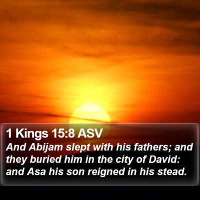1 Kings 15:8 ASV Bible Verse Image