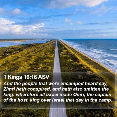 1 Kings 16:16 ASV Bible Verse Image