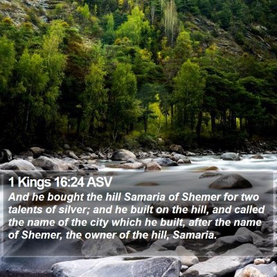 1 Kings 16:24 ASV Bible Verse Image