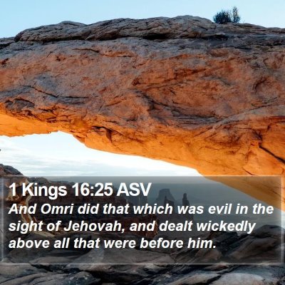 1 Kings 16:25 ASV Bible Verse Image