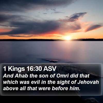 1 Kings 16:30 ASV Bible Verse Image