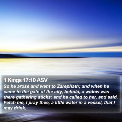 1 Kings 17:10 ASV Bible Verse Image