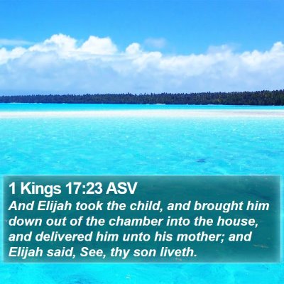 1 Kings 17:23 ASV Bible Verse Image