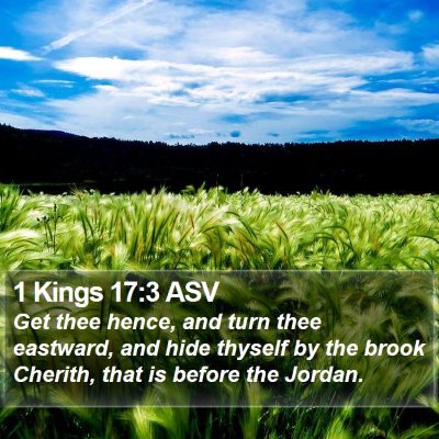 1 Kings 17:3 ASV Bible Verse Image