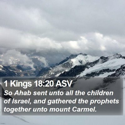 1 Kings 18:20 ASV Bible Verse Image