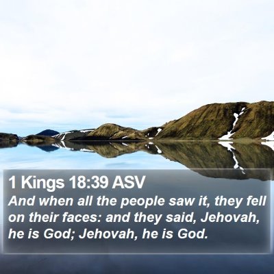 1 Kings 18:39 ASV Bible Verse Image