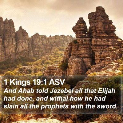 1 Kings 19:1 ASV Bible Verse Image