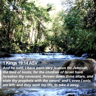1 Kings 19:14 ASV Bible Verse Image