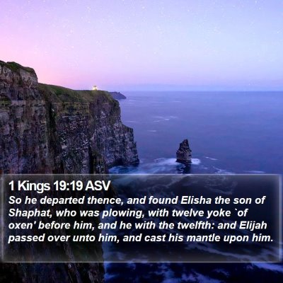 1 Kings 19:19 ASV Bible Verse Image