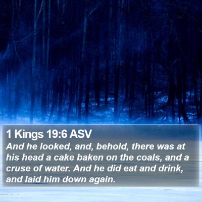 1 Kings 19:6 ASV Bible Verse Image