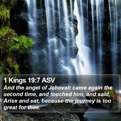 1 Kings 19:7 ASV Bible Verse Image