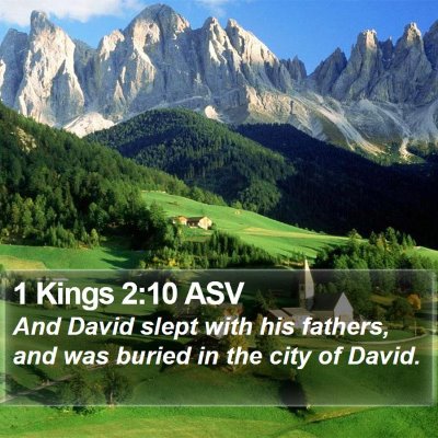 1 Kings 2:10 ASV Bible Verse Image