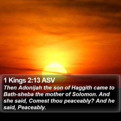 1 Kings 2:13 ASV Bible Verse Image