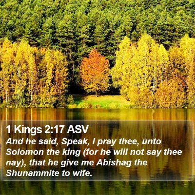 1 Kings 2:17 ASV Bible Verse Image