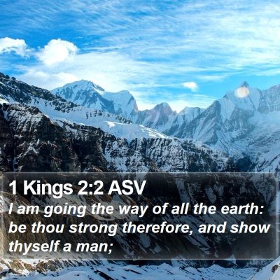 1 Kings 2:2 ASV Bible Verse Image